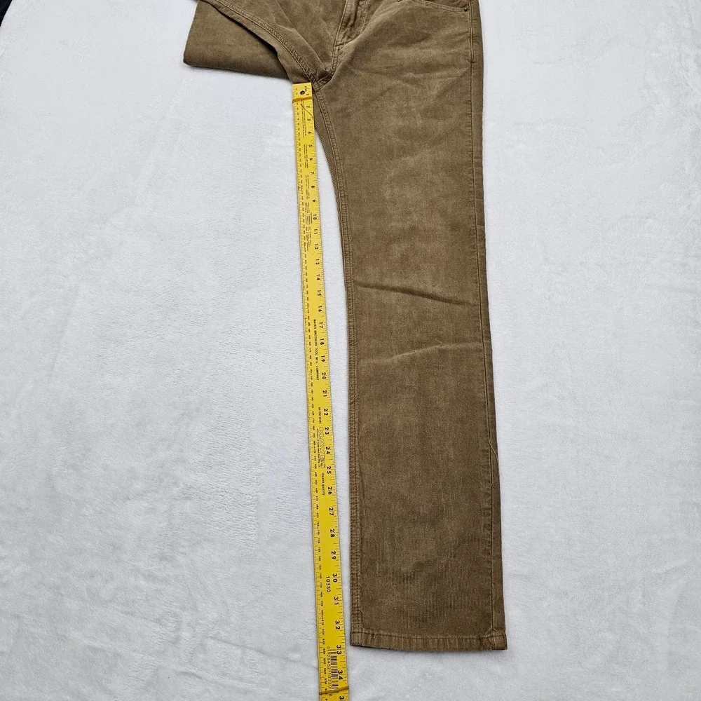 Marine Layer Corduroy Pants Mens 32x33 Brown Slim Straight Stretch Preppy Ivy